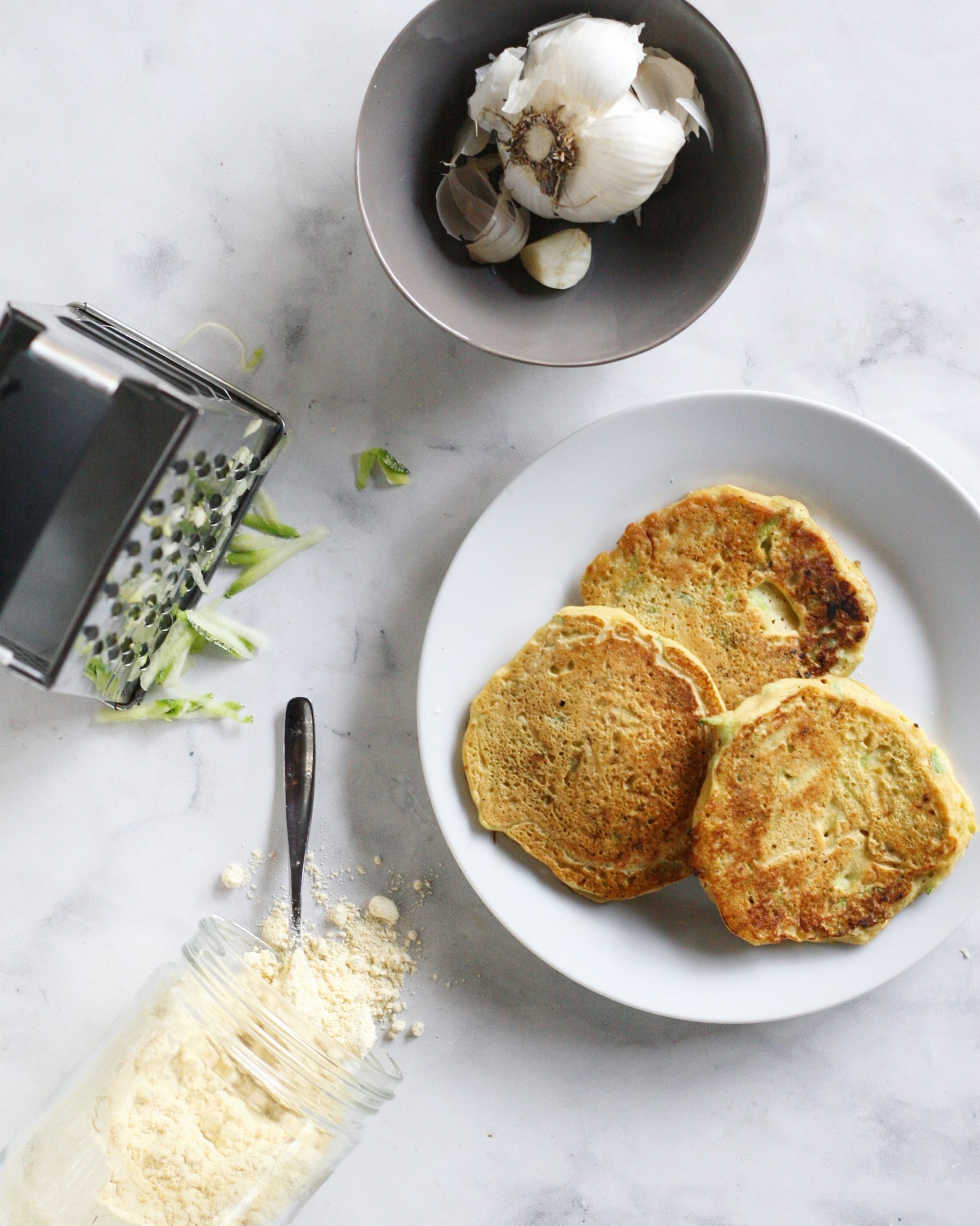 Plant Based Zucchini Chickpea Fritters